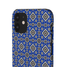 Load image into Gallery viewer, Ajrak Snap Case - Blue