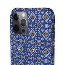 Load image into Gallery viewer, Ajrak Snap Case - Blue