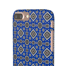 Load image into Gallery viewer, Ajrak Snap Case - Blue