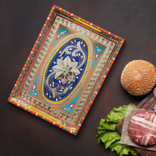 Load image into Gallery viewer, Handmade Decorative Wooden Serving Tray for Parties and Mehndi