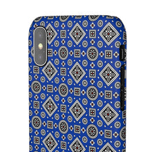 Load image into Gallery viewer, Ajrak Snap Case - Blue