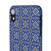 Load image into Gallery viewer, Ajrak Snap Case - Blue