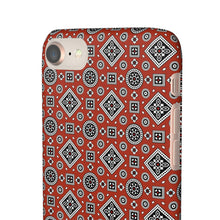 Load image into Gallery viewer, Ajrak Snap Case - Red