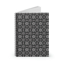Load image into Gallery viewer, Black Ajrak Spiral Notebook