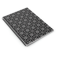 Load image into Gallery viewer, Black Ajrak Spiral Notebook