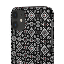 Load image into Gallery viewer, Ajrak Snap Case - Black
