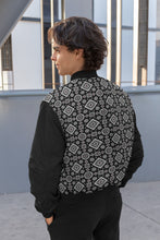 Load image into Gallery viewer, Ajrak Bomber Jacket - Black
