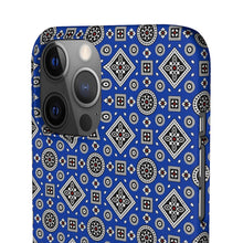 Load image into Gallery viewer, Ajrak Snap Case - Blue