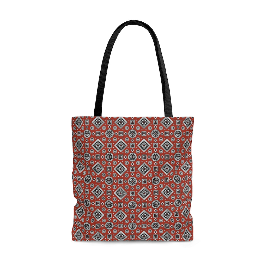 Ajrak Tote Bag - Red