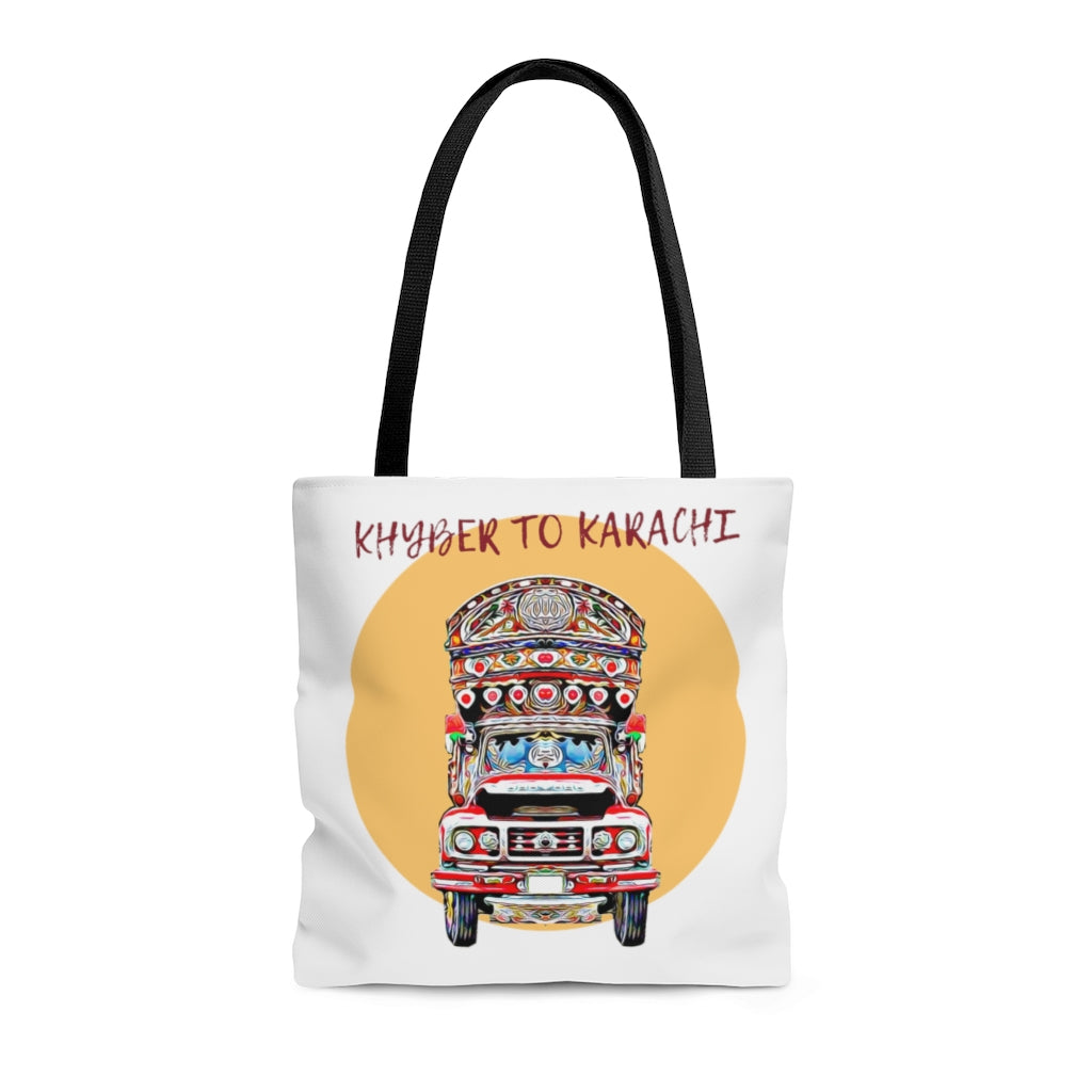 Khyber to Karachi Tote Bag