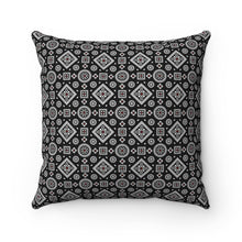 Load image into Gallery viewer, Ajrak Square Pillow - Black
