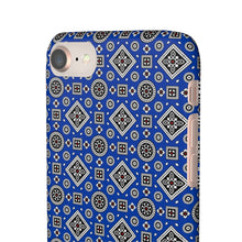 Load image into Gallery viewer, Ajrak Snap Case - Blue
