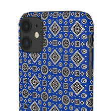 Load image into Gallery viewer, Ajrak Snap Case - Blue
