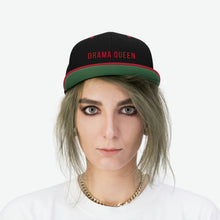 Load image into Gallery viewer, Drama Queen Unisex Flat Bill Hat
