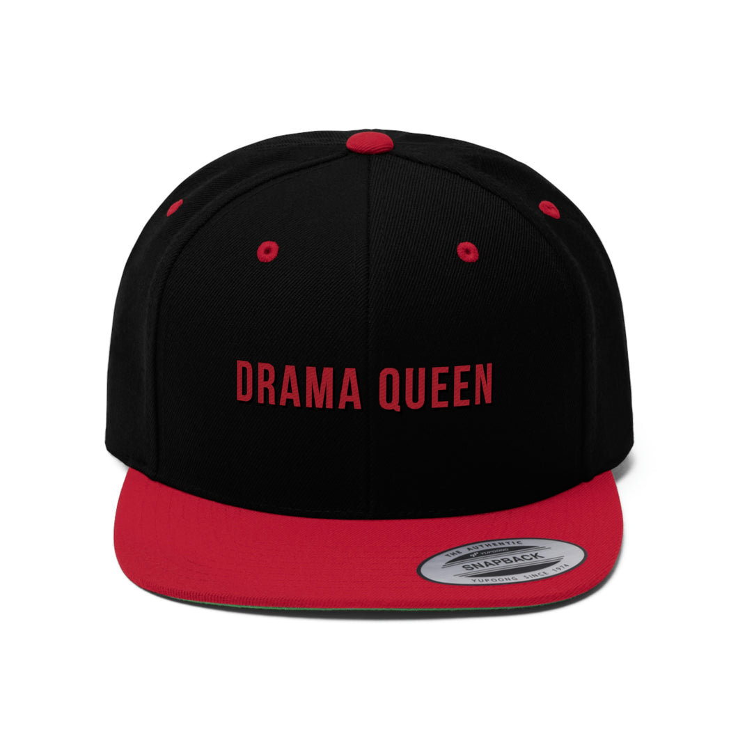 Drama Queen Unisex Flat Bill Hat