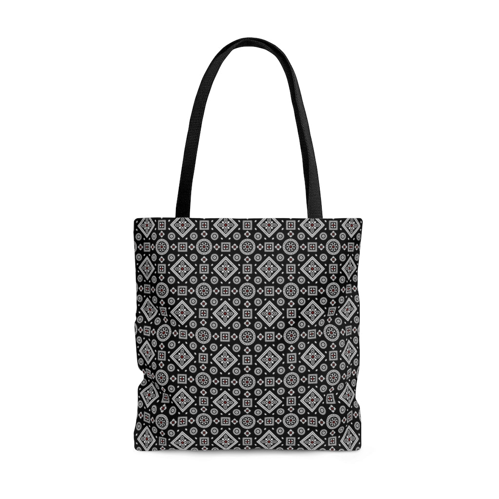 Ajrak Tote Bag - Black