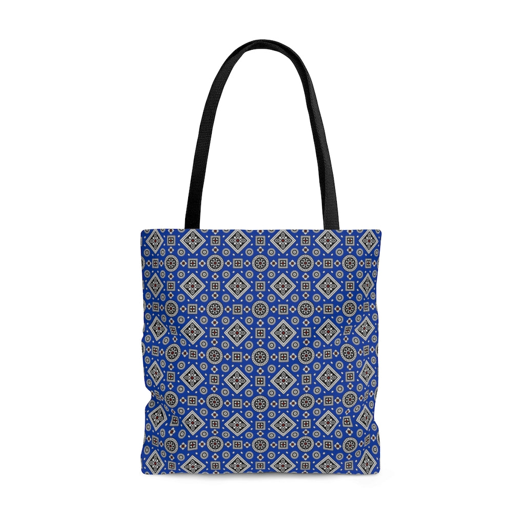 Ajrak Tote Bag - Blue