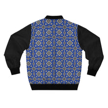 Load image into Gallery viewer, Ajrak Bomber Jacket - Blue
