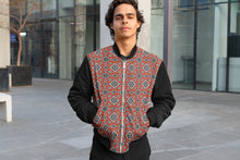 Load image into Gallery viewer, Ajrak Bomber Jacket - Red
