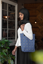 Load image into Gallery viewer, Ajrak Tote Bag - Blue
